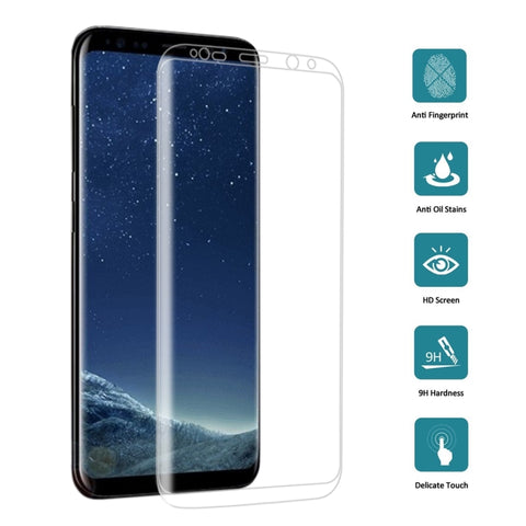 Per Galaxy S8 / G9500 0,3 mm 9H Durezza superficiale Superficie curva 3D Serigrafia a schermo intero Proteggi schermo in vetro temperato, For Galaxy S8, For Galaxy S8 0.3mm