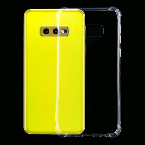 Per Galaxy S10e Custodia in TPU trasparente ultrasottile antiurto a quattro angoli, For Galaxy S10e