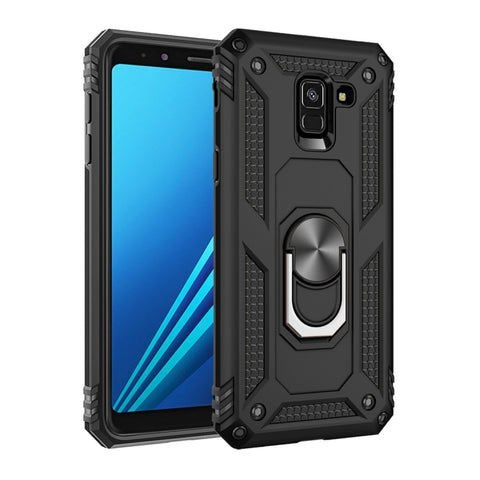 Custodia protettiva Armor antiurto in TPU + PC per Galaxy A8 (2018), con supporto per rotazione a 360 gradi, For Galaxy A8 (2018)