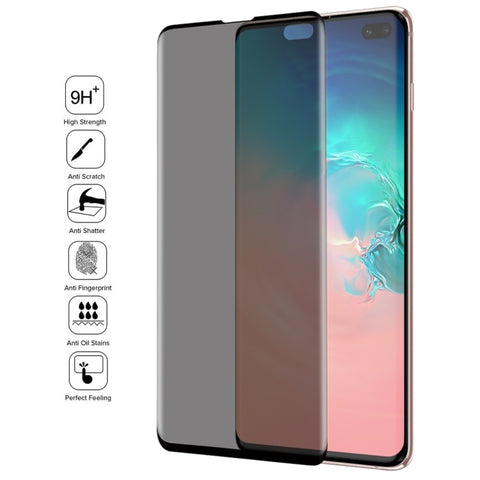 Pellicola in vetro temperato a schermo intero curvo 3D antiriflesso per Galaxy S10 Plus, For Samsung GalaxyS10 Plus (3D Curved)