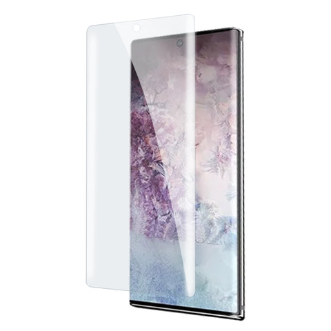 Vetro temperato con colla completa curva a liquido UV per Galaxy Note10 Pro, supporta lo sblocco delle impronte digitali, For Samsung Galaxy Note10 Pro