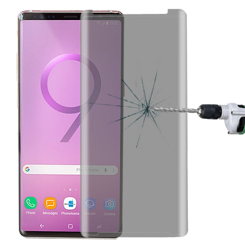 Pellicola in vetro temperato con bordo curvo 3D antiriflesso da 0,3 mm 9H per Galaxy Note 9, For Galaxy Note 9