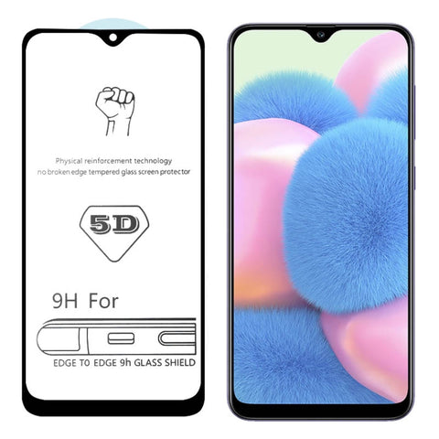 Per Galaxy A30s 9H 5D Pellicola in vetro temperato a schermo intero con colla completa, For Galaxy A30s(1 PC)