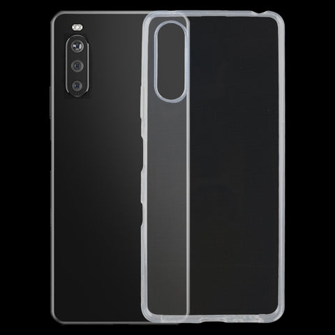 Per Sony Xperia 10 III Custodia protettiva morbida in TPU trasparente ultrasottile da 0,75 mm, For Sony Xperia 10 III