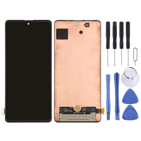 Schermo LCD in materiale Super AMOLED e digitalizzatore assemblaggio completo per Galaxy A71 4G, For Samsung Galaxy A71 4G( )