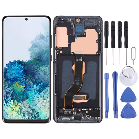 Schermo LCD e digitalizzatore assemblaggio completo con cornice per Samsung Galaxy S20+ 5G SM-G986B/G985, For Samsung Galaxy S20+ 5G, For Samsung Galaxy S20+ 5G(Dark Blue), For Samsung Galaxy S20+()
