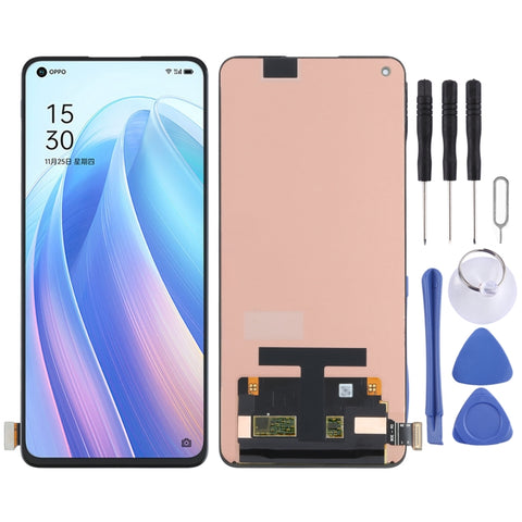 Materiale AMOLED Schermo LCD e digitalizzatore assemblaggio completo per OPPO Reno7 Pro 5G CPH2293, For OPPO Reno7 Pro 5G(AMOLED)