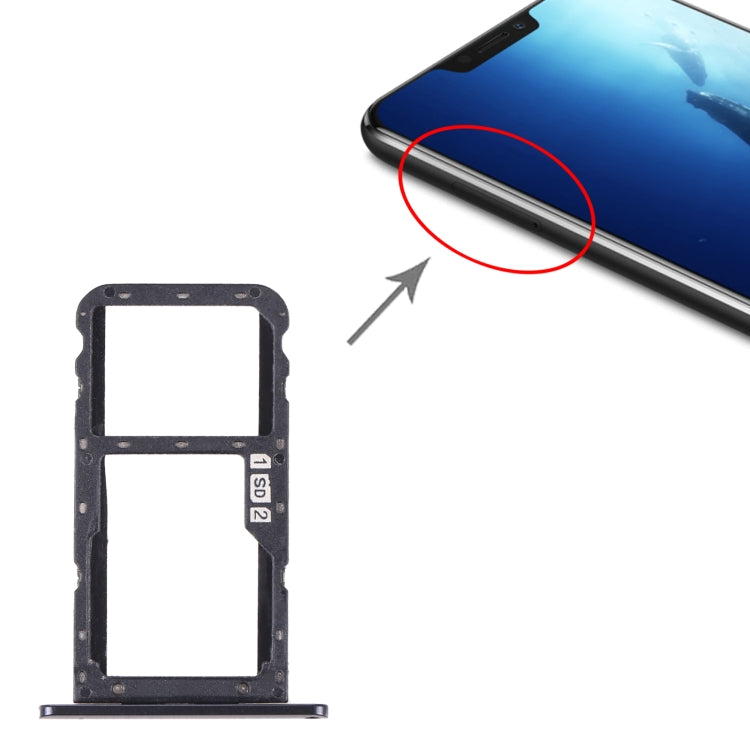 Per Lenovo Z5 L78011 Vassoio scheda SIM + Vassoio scheda SIM/Vassoio scheda Micro SD, For Lenovo Z5