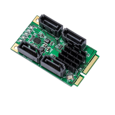Scheda controller Marvel 88SE9215 Mini PCI Express SATA III 6G a 4 porte