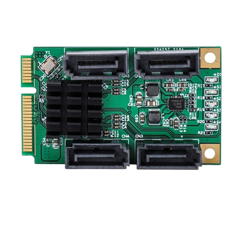 Scheda controller Marvel 88SE9215 Mini PCI Express SATA III 6G a 4 porte
