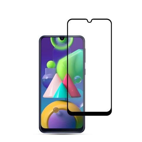 Per Samsung Galaxy M21/M31 mocolo 0,33mm 9H Pellicola in vetro temperato a schermo intero curvo con colla 3D, For Galaxy M21