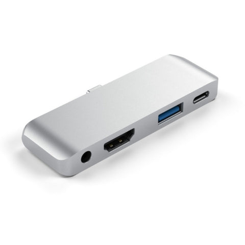adattatore-hub-usb-c-4-in-1-hdmi-aux-usb-e-power-delivery-dock-hd - immagine 2