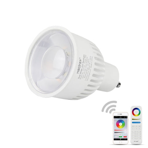 FUT107 Lampadina Faretto LED GU10 Doppia CCT Bianca 6W Per Camera Da Letto E Soggiorno