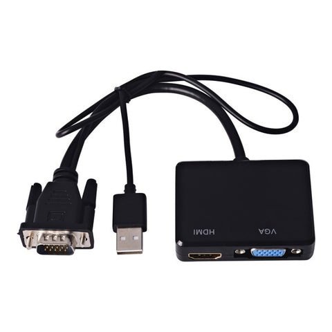adattatore-vga-a-hdmi-con-splitter-e-convertitore-audio-35-mm - immagine 2