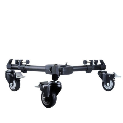 YUNTENG 901 Base per puleggia per treppiede con ruota per treppiede per fotocamera in lega di alluminio, carico 30 kg, 901