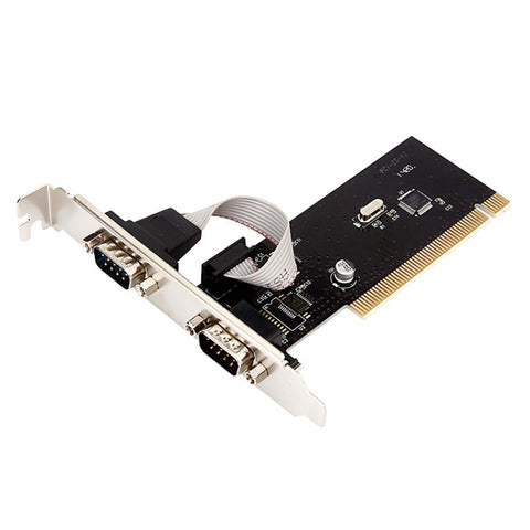 Porta seriale RS232 TX382B Adattatore scheda riser Com a 2 porte da 2 porte Pci a 9 pin con numero di tracciamento