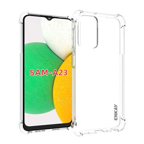 Per Samsung Galaxy A23 Custodia antiurto in TPU trasparente ENKAY, For Samsung Galaxy A23