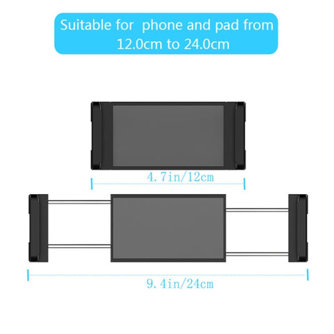 X004 Supporto per telefono con supporto per tablet con supporto per sedile posteriore regolabile in rotazione universale, 004