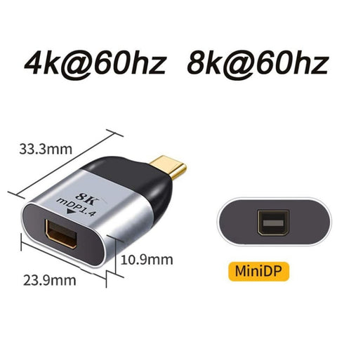 adattatore-usb-c-a-mini-displayport-4k-60-hz-per-tablet-smartphone-e - immagine 2