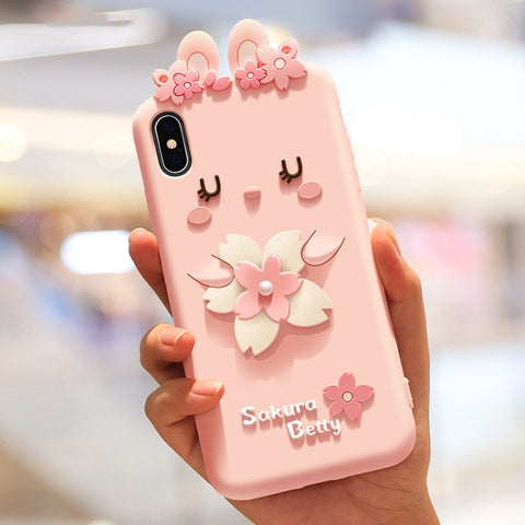 custodia-in-silicone-anticaduta-stile-cherry-blossoms-per-iphone-x-xs-for-iphone-x-xs - immagine 2
