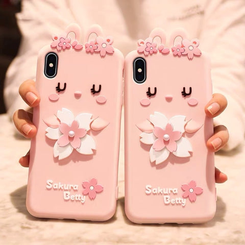 custodia-in-silicone-anticaduta-stile-cherry-blossoms-per-iphone-x-xs-for-iphone-x-xs - immagine 1