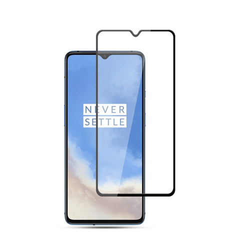 Per Oneplus 7T mocolo 0,33mm 9H Pellicola in vetro temperato a schermo intero curvo con colla 3D completa, For Oneplus 7T