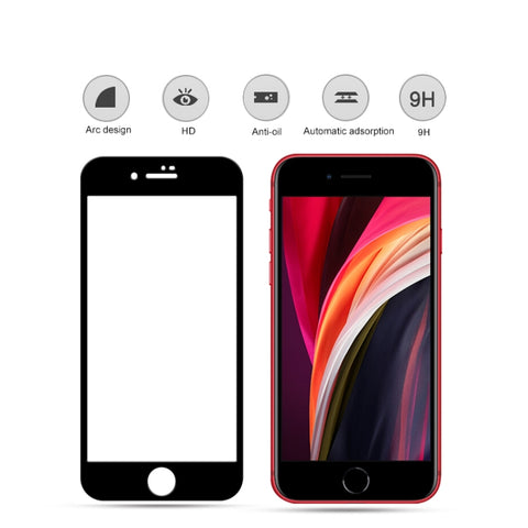 Per iPhone SE 2020 2 pezzi mocolo 0,33 mm 9H 2.5D Pellicola in vetro temperato con colla completa, 2pcs