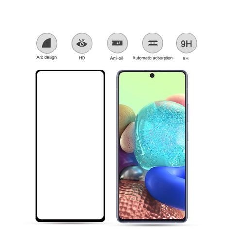Per Galaxy A71 5G mocolo 0.33mm 9H 2.5D Pellicola in vetro temperato a colla completa, For Samsung Galaxy A71 5G