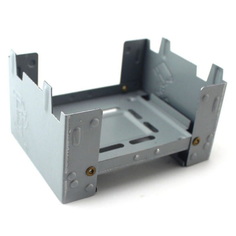 Stufa da picnic all'aperto da 2 pezzi Stufa a combustibile solido Stufa portatile senza pentola