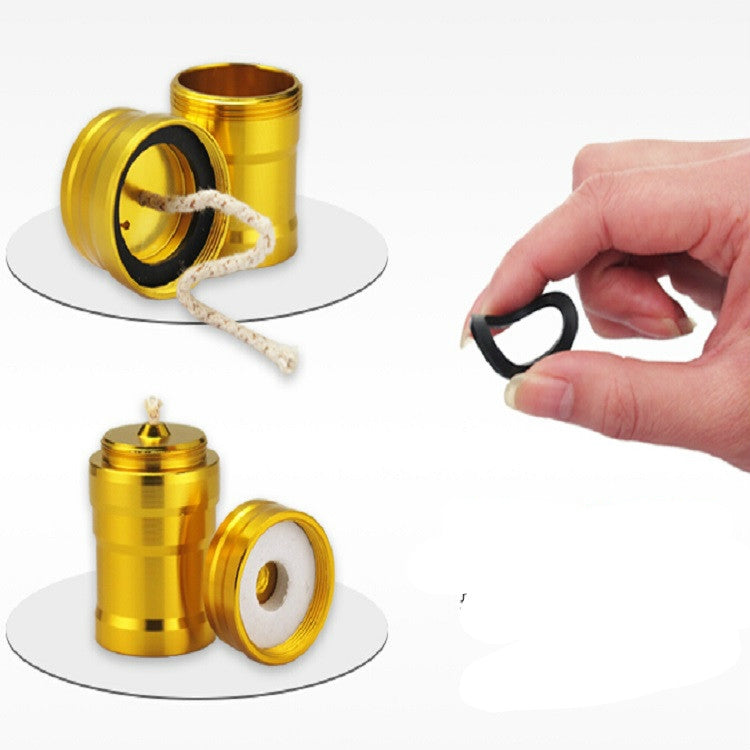 Bottiglia Portatile in Metallo con Lampada a Alcool per Campeggio e