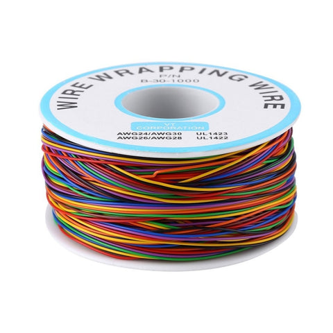 Filo di avvolgimento isolante in PVC solido in rame stagnato da 8 colori 30AWG, 8 Colors 30AWG