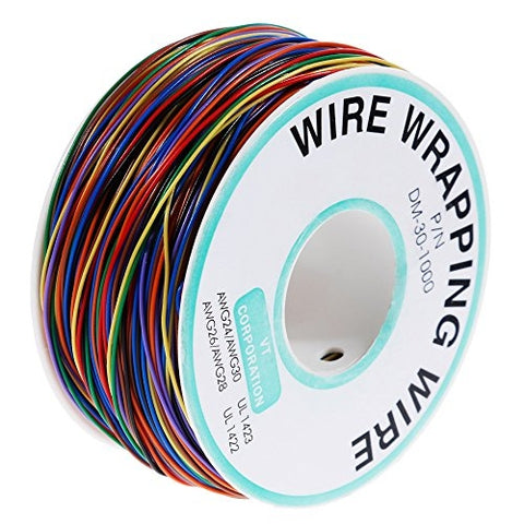 Filo di avvolgimento isolante in PVC solido in rame stagnato da 8 colori 30AWG, 8 Colors 30AWG