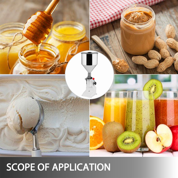 Riempitrice pneumatica mini A03 in acciaio inox per pasta e liquidi