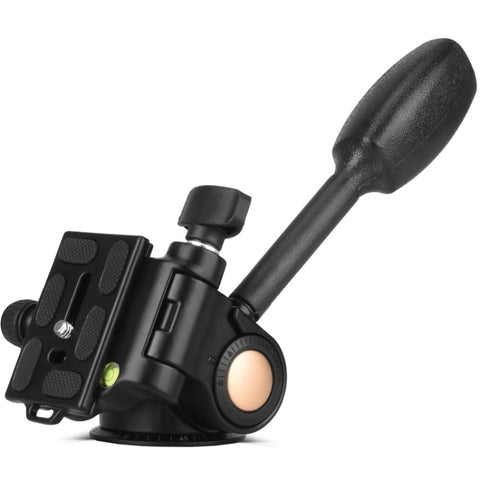 Q08 Teste per treppiede in metallo livellanti con scala panoramica a 360 gradi, smorzamento tridimensionale, Q08