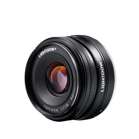 Obiettivo manuale LIGHTDOW 35mm F1.7 E-Mount per fotocamere Sony