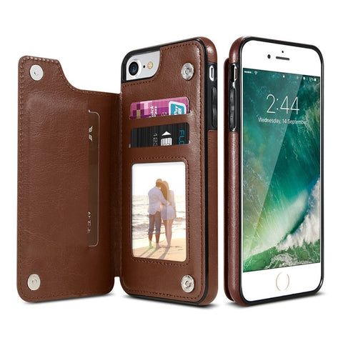 custodia-in-pelle-pu-retro-con-porta-carte-multiple-custodie-per-telefono-per-iphone-6-plus-e-6s-plus-iphone-6-plus-v - immagine 1