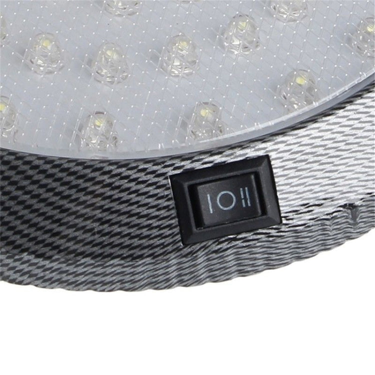 Luce bianca da tetto per camper, roulotte, barca a motore, 12 V, 46 LED, luce bianca con interruttore ON/OFF, 46 LEDs