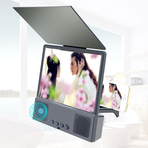 L8 Amplificatore per schermo del telefono cellulare da 8,5 pollici Amplificatore per telefono con altoparlante subwoofer Bluetooth