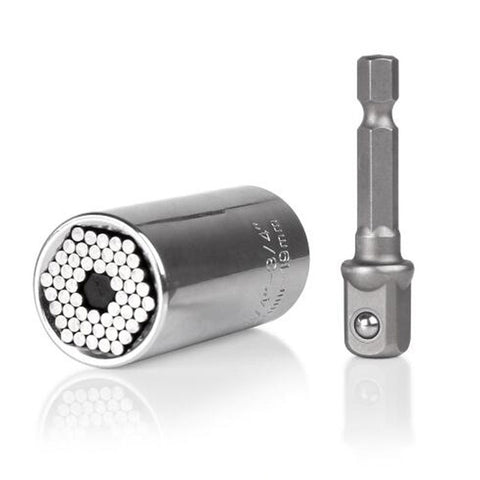 Set di teste per chiavi dinamometriche universali, manicotti per prese da 7-19 mm, boccola a cricchetto per trapano elettrico, chiave magica, utensili multimano, 7-19mm Wrench