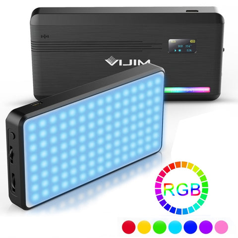 Ulanzi VIJIM VL196 Luce di riempimento RGB portatile tascabile a colori Luce dal vivo per fotografia manuale, VL196