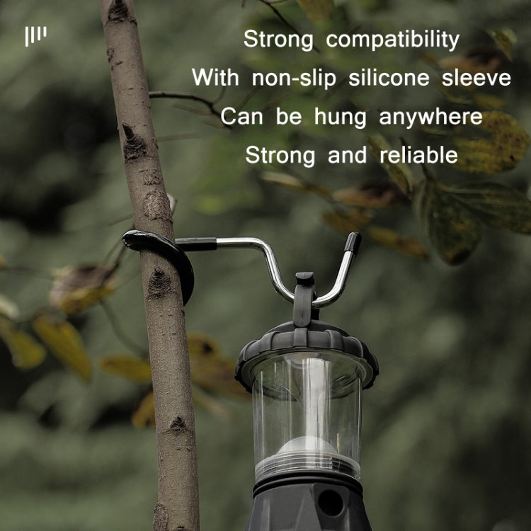 Ganci a S antiscivolo per campeggio - Set da 3 pezzi per pali luminosi