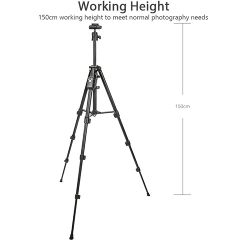 YUNTENG 6109 Treppiede per riprese dall'alto della fotocamera Staffa universale per trasmissione in diretta per telefoni cellulari, YUNTENG 6109