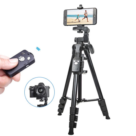Treppiede per fotocamera YUNTENG 6108 con telecomando Bluetooth per telefono cellulare, YUNTENG 6108