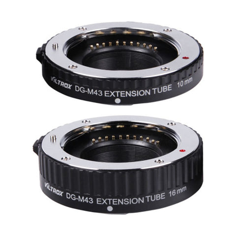 Per fotocamera Panasonic/Olympus VILTROX DG-M43 Set di anelli macro con anello ravvicinato automatico