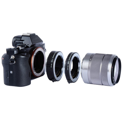 Per fotocamera Sony VILTROX DG-NEX Set di anelli macro con anello ravvicinato automatico