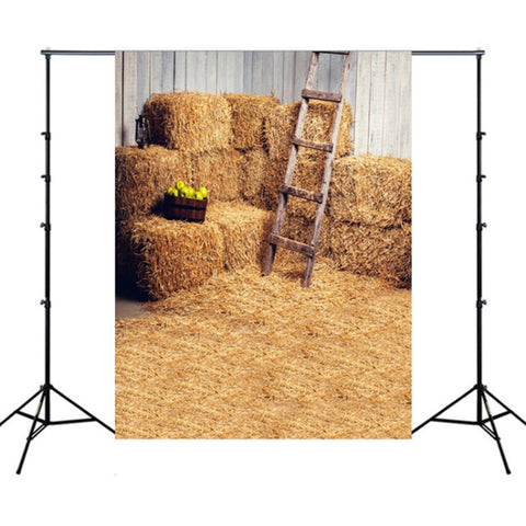 Sfondo Fotografico Neonato 1,5 m x 2,1 m - Mucchio di Paglia e Campo