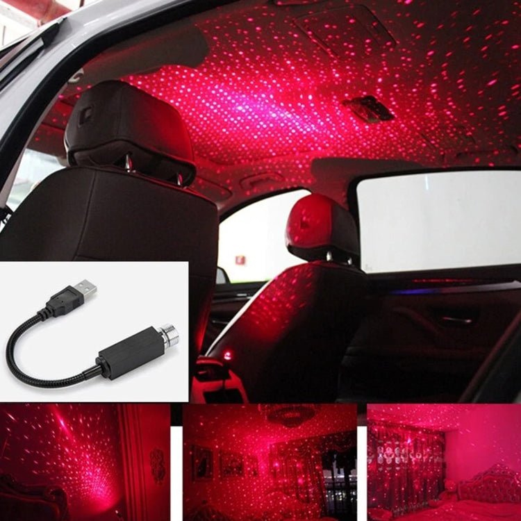 Interfaccia USB Luce per atmosfera di flessione a 360 gradi per uso domestico e per auto, colore chiaro: rosso, Light Color: Red - Novalix Store