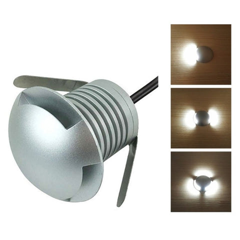 Lampada da terra polarizzata incorporata a LED da 3W Lampada da giardino per esterni impermeabile IP67 Lampada a guscio di tartaruga, Luce calda 3000K Q2 Luce bidirezionale, Warm Light 3000K Q2 - Novalix Store