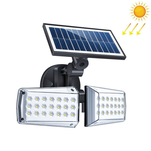 Lampione stradale solare girevole a doppia testa impermeabile per cortile domestico da 42 LED, 42 LEDs - Novalix Store