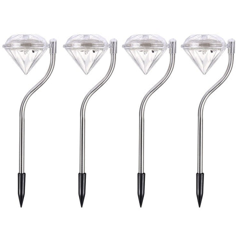 Luci decorative con diamanti per percorsi paesaggistici da giardino all'aperto, consegna casuale dei colori - Novalix Store